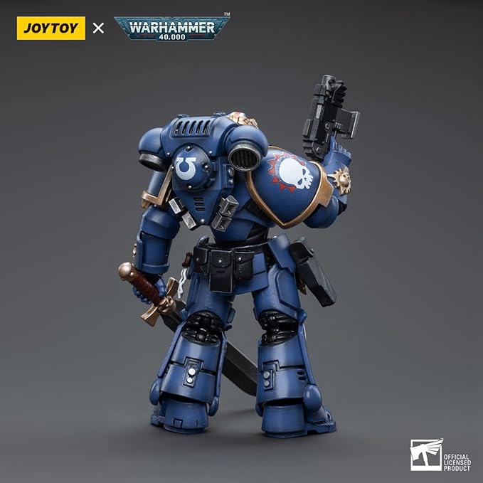 JOYTOY Warhammer 40,000 1/18 Action Figure Ultramarines Primaris Lieutenant Argaranthe Collection Model Birthday Gifts