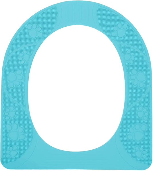 Reusable Toilet Seat Cover Universal Washable Silicone Non Slip Pad for Home and Travel Potty Toddler Covers Foldable Portable Camping Summer Training Toddlers Bags Stool Chairs