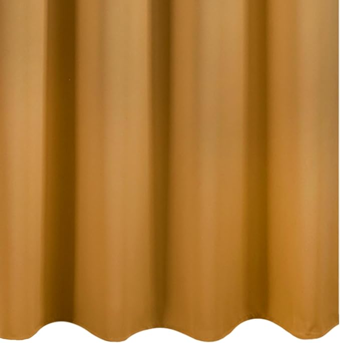 LEMOMO Blackout Curtains 52 x 84 inches Long Mustard Yellow Curtains Set of 2 Panels Thermal Insulated Room Darkening Curtains for Bedroom