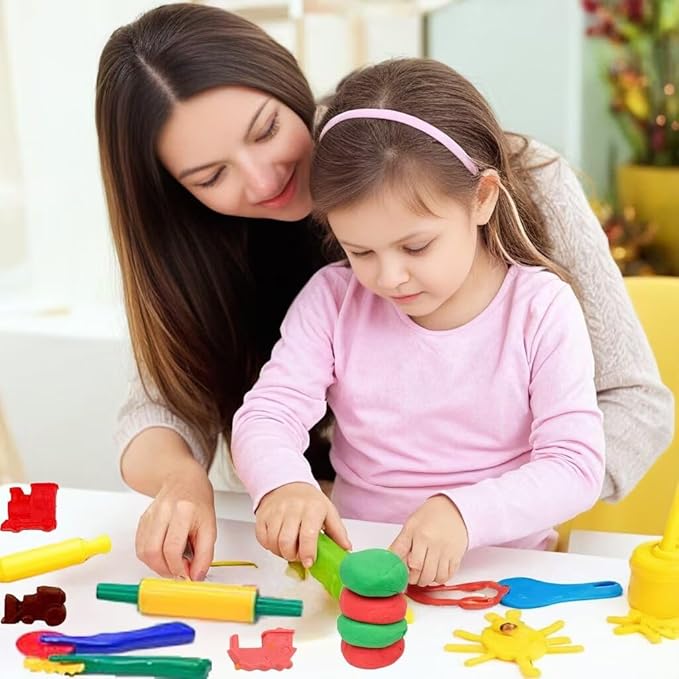 Unleash Creativity with 20 Unique Unicorn Molds Dough Toys Dough Accessories Set.Ideal as a Gift for Kids Aged 3-4-8 Years