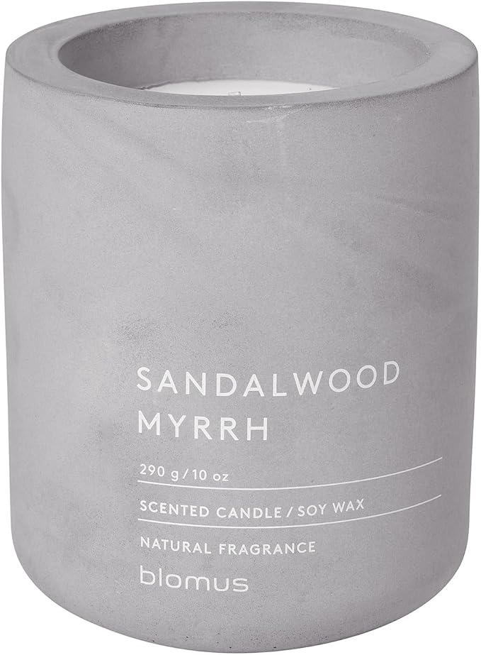 blomus FRAGA Scented Candle, Large, Sandalwood Myrrh