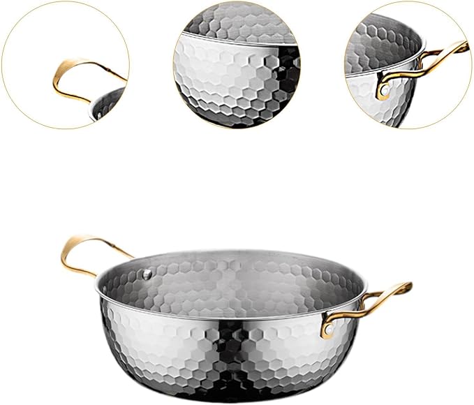Generic Korea Ramen Pot, Stainless Steel, Silver 18cm, 1.8L, No Lid