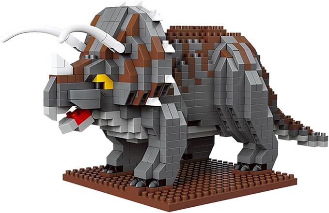 Dinosaur Micro Mini Building Block Sets for Adults, No Compatible with Lego, Building Toys for Home & Office Decor, MOC 3D Creative Model Gifts for Christmas