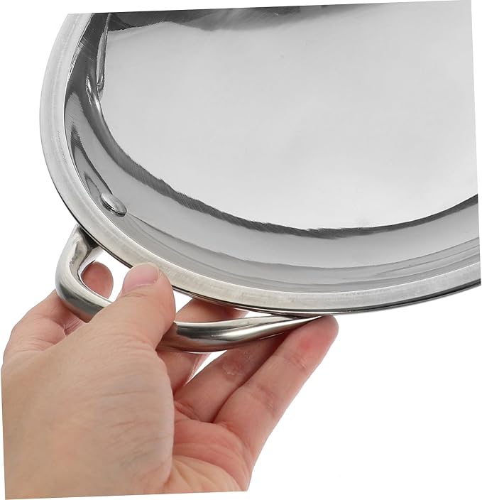 Zerodeko Rapid Heating Hot Pot Round Bottom Pots for Cooking Double Handle Easy to Clean
