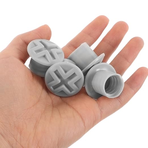 Garneck 5pcs Kids Slide Fixing Screw Caps: Plastic Screw Head Covers for Children Slide Safety Accessories Toddler Play Equipment Bolt Caps, Grey