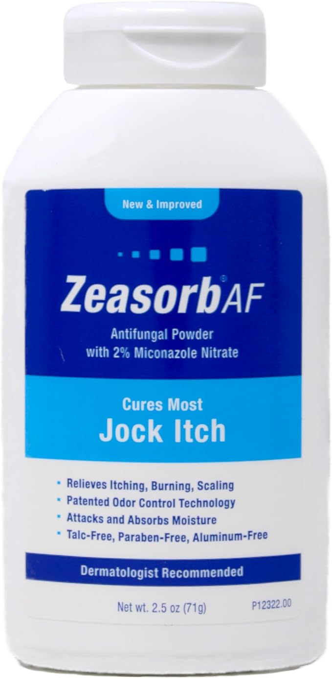 Zeasorb Super Absorbent Antifungal Treatment Powder for Jock Itch, 2.5 Ounce (Pack of 2)