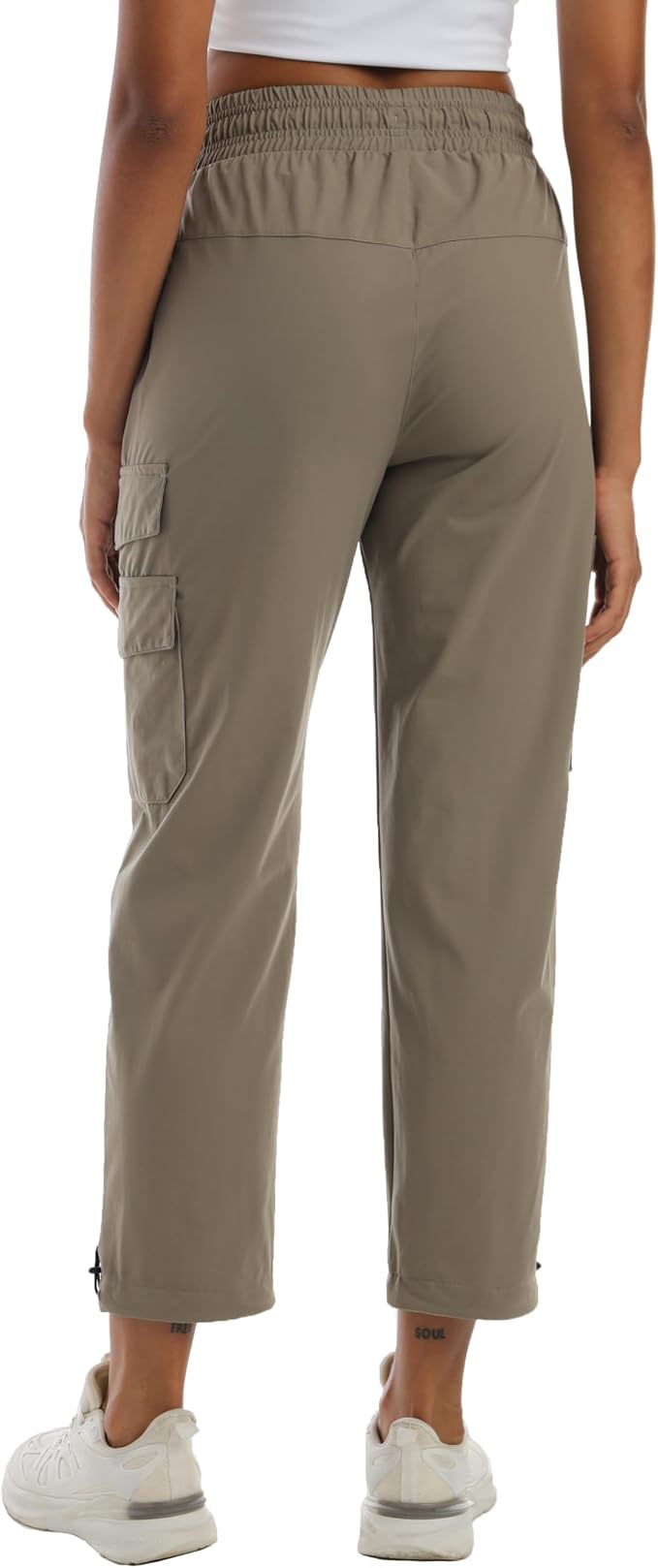 Rrosseyz Women's Hiking Pants with Pockets - Lightweight Water Resistant Joggers Cargo Pants for Casual Travel Golf Outdoor