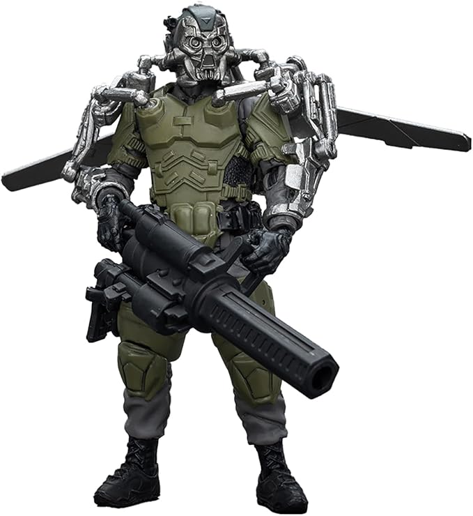 JOYTOY 1/18 Action Figure - Army Builder Promotion Pack Figure 29 - Lone Wolf with Exoskeleton ABS & PVC, Perfect for Collectors & Decor - 4.1 Inch, 3.49 OZ (JT1750)