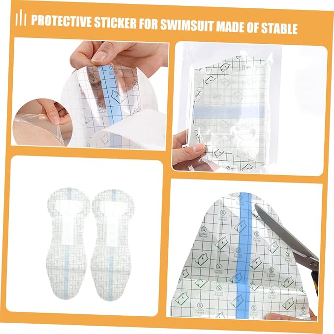 FOMIYES 5pcs Private Stickers for Women Pads Panty Liners Swimming Privacy Sticker Blister Pads Tape Pack