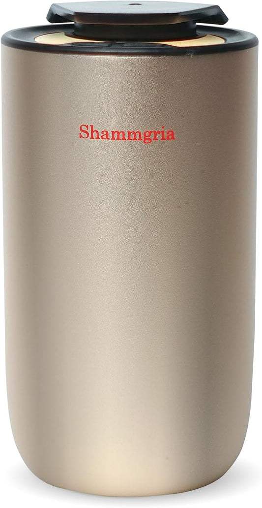 Air Oil Diffuser for Home Waterless Essential Oil Diffuser, Rechargeable USB Aromatherapy Scent Diffuser with LED Lights, Home Fragrance Diffuser for Room, Studio, Office, Bedroom-Champagne