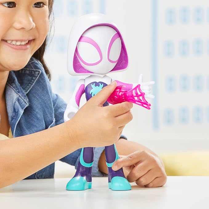 Spidey and his Amazing Friends Marvel Supersized Ghost-Spider Action Figure,Preschool Super Hero Toy,Kids Ages 3 and Up