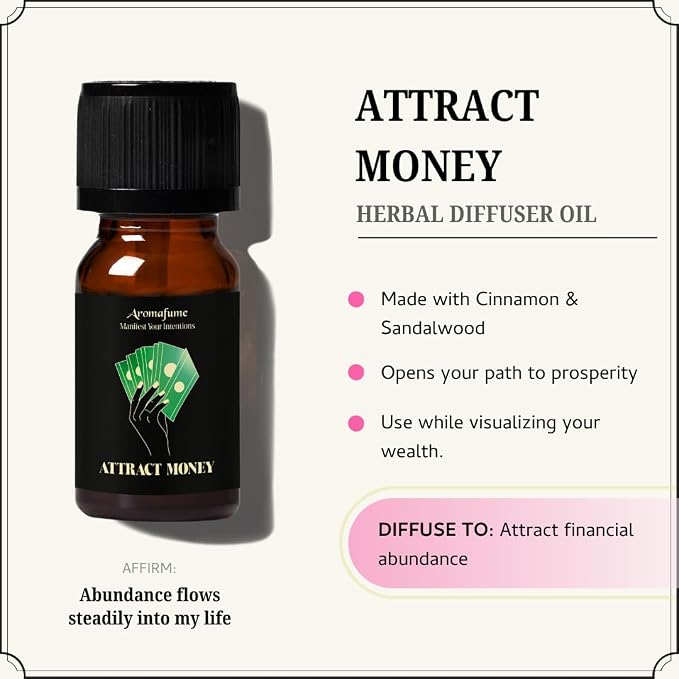 Blessings, Attract Money & Good Luck Oils | 3 x 10ml |Ideal for Attracting Abundance, Positive Outcomes etc | Manifestation & Mindfulness
