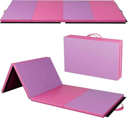 Polar Aurora 4'x10'x2 Thick Folding Gymnastics Exercise Mat Aerobics Stretching Yoga Mats