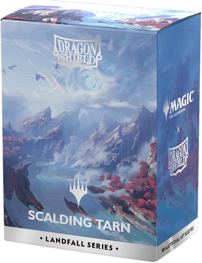 Dragon Shield | Matte Dual Art Sleeves | MTG Landfall Series | 100 CT - Smooth & Tough Premium TCG Sleeves | Compatible with Pokemon, One Piece & Magic the Gathering | Scalding Tarn