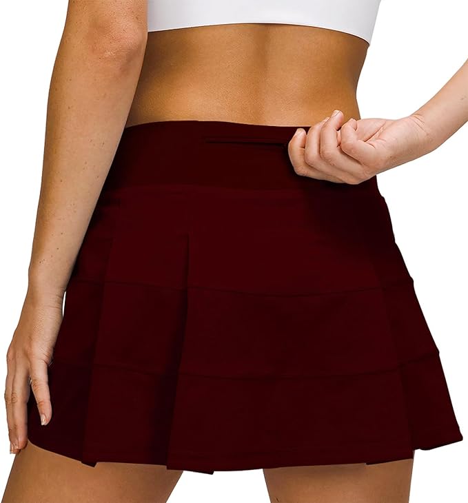 Athletic Tennis Golf Skorts Skirts for Women with Pocket Workout Running Sports Pleated Skirts Casual