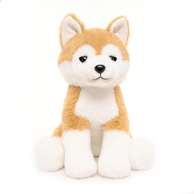 Japanese Akita Shiba Plush Toy Stuffed Animal, Cute Soft and Cuddly, for All Age, 13"