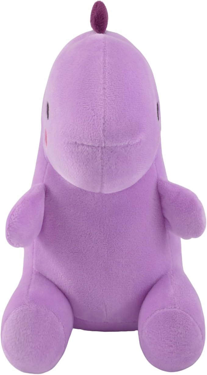 Plush Dinosaur Stuffed Animal, Cute Toys Anime Dinosaur Soft Throw Pillow Gift for Children Boys Girls Purple 10.6 inch