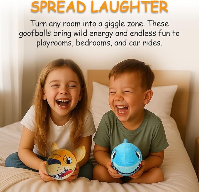 Shark Plush Toy - Funny Interactive Animal Plushie with Silly Giggling, Laughing, and Farting Sounds, Hilarious Prank Gag Gift