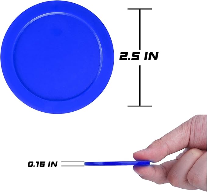 3.25 or 2.5 Inch Air Hockey Pucks - Professional, Durable Pucks for Large Tables - Compatible with Standard Pushers and Goals - Best Air Hockey Accessories for Fun and Entertainment by INSCOOL