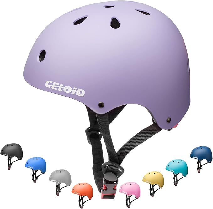 Kids Bike Helmet,Toddler Skateboard Helmets for Ages 2-3-5-8-14 Years Boys Girls，Adjustable Multi-Sport Bicycle Skateboarding Football Roller Skating Scooter Rollerblade Balance Bike Helmet