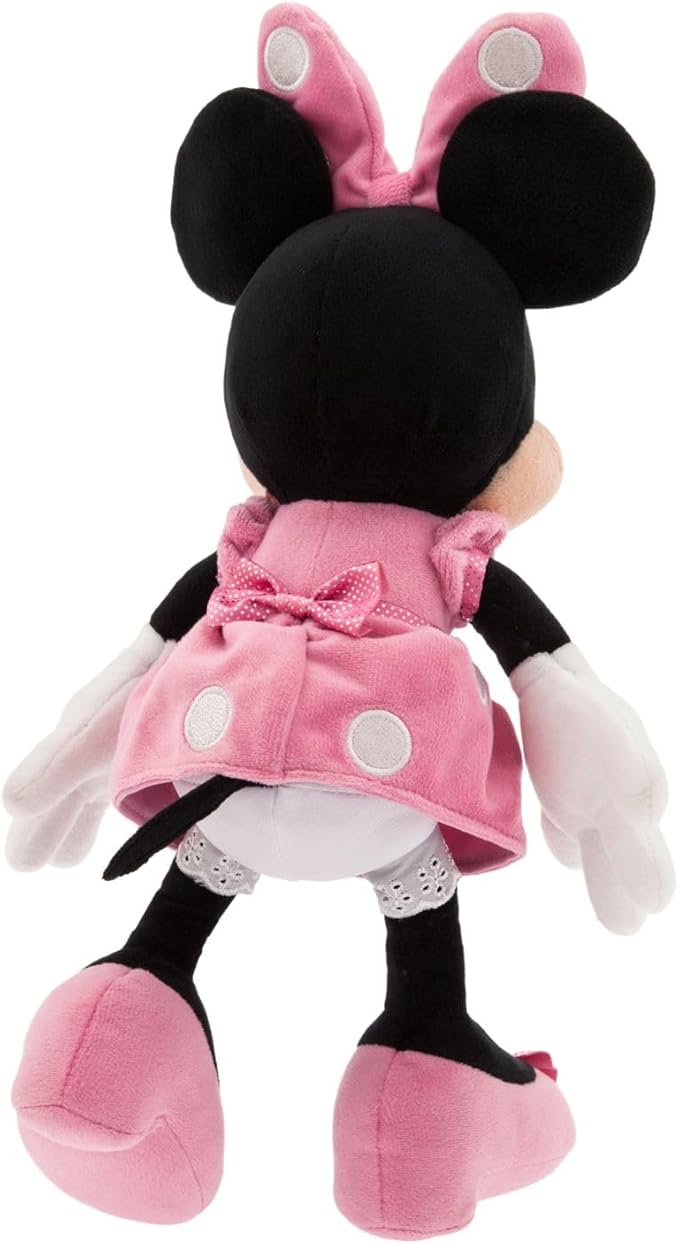 Disney Store Official Minnie Mouse Plush Toy in Pink - 14-Inch Soft Collectible - Timeless Design & Premium Quality - Ideal Gift Lovers - Perfect for Birthdays, Holidays, & Special Events