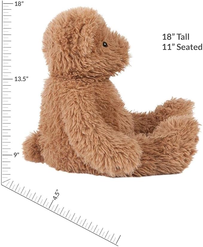 Vermont Teddy Bear Stuffed Animal – 18-Inch Custom Plush Teddy Bear, Soft Brown Teddy Bears Gift with Personalized Red Bow for Valentine, Girlfriend, Baby Shower, Kids