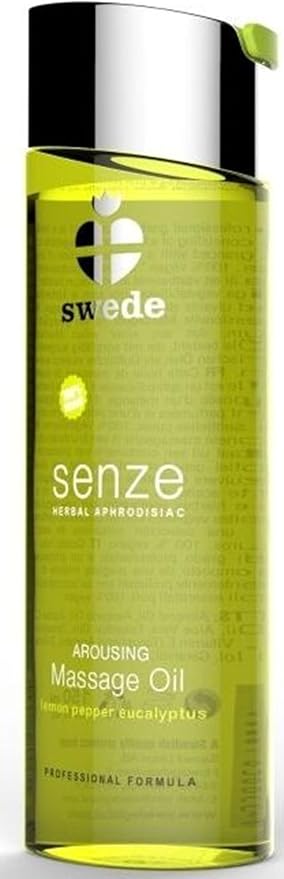 Swede Herbal Aphrodisiac Massage Oil - Warming, Erotic Body Lotion for Couples, Yoni, Relaxing, Full Body Sensual Massage (Arousing, 5 fl oz / 150ml)