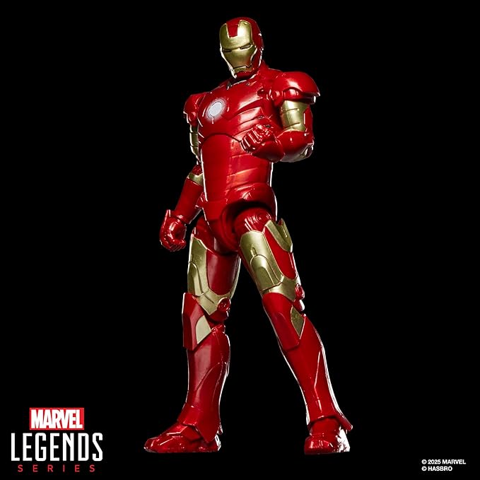 Marvel Legends Series Iron Man Mark III, Iron Man Movie Collectible 6-Inch Scale Action Figure Toy
