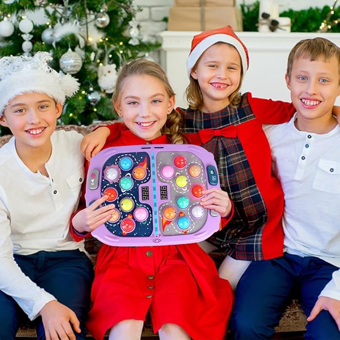 ANNKIE Whack Game Mole for Kids, Toys for 3 4 5 6 7 8+ Year Old Boys and Girls, Pounding Game for Kids with 3 Modes,2 Hammers,Gifts for 3-12 Year Old Boys Grils, Interactive Toy with Sound and Light