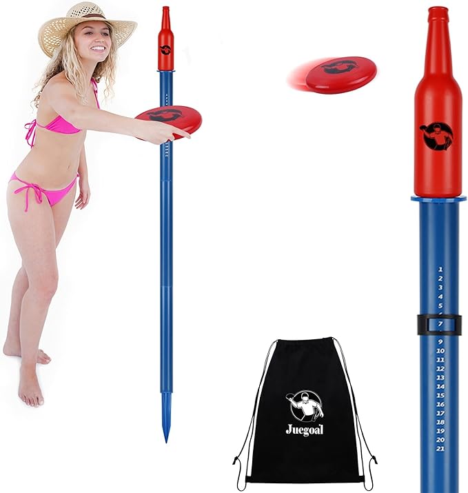 Juegoal Outdoor Flying Disc Game Set, Yard Games Set, Outside Fun Disc Toss Game for Beach Lawn Backyard Park Camping