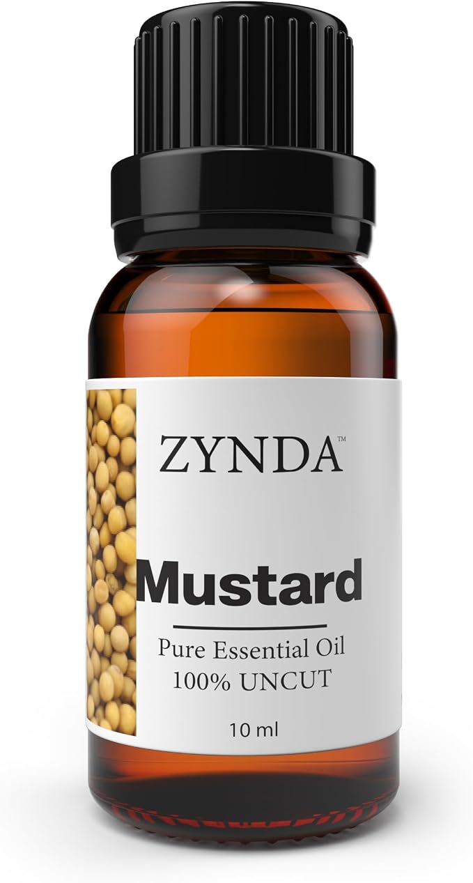 Mustard Oil - 100% Pure & Natural | Mustard Oil for Hair, Skin & Massage | Lab Tested Organic Essential Oils for Hair Growth & Eyebrows - 10ml