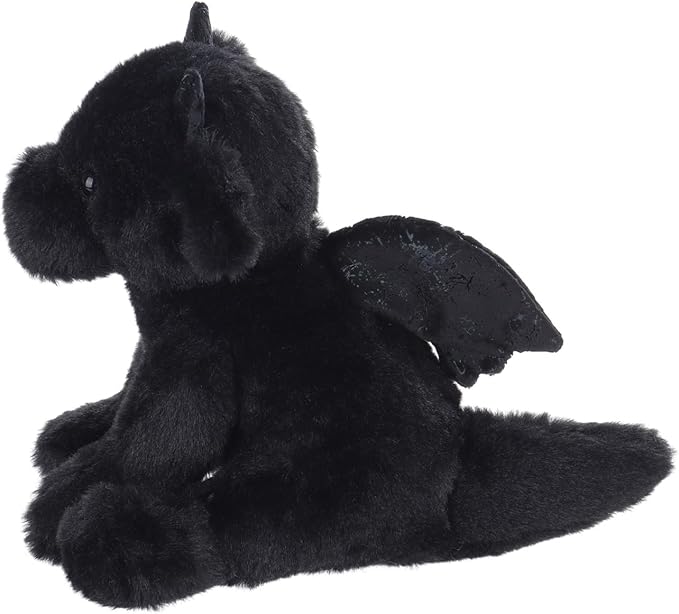 Apricot Lamb Black Dragon Plush Stuffed Animals for Kids, Soft Cute Plush Toys for Baby Girl and Boy, Fluffy Black Dragon Black