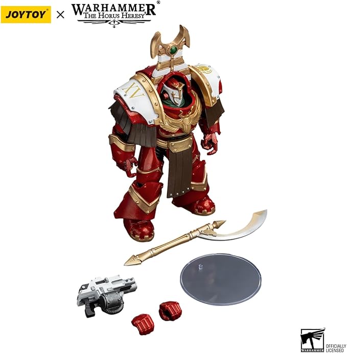 JOYTOY Warhammer 40K Thousand sons 5.35in Sekhmet Terminator Cabal Sekhmet with Combi-Melta and Achea Force Weapon 1:18 Scale Action Figure Mecha Joy Toy Collection Model