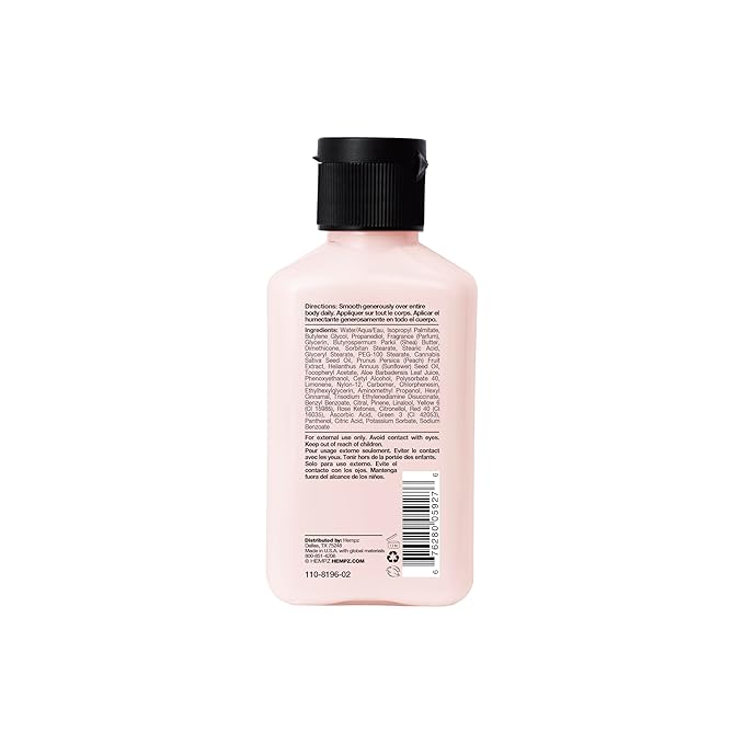 Hempz Mini Juicy Peach Lotion, Ultra Hydrating Body Moisturizer 2.25 fl.oz.