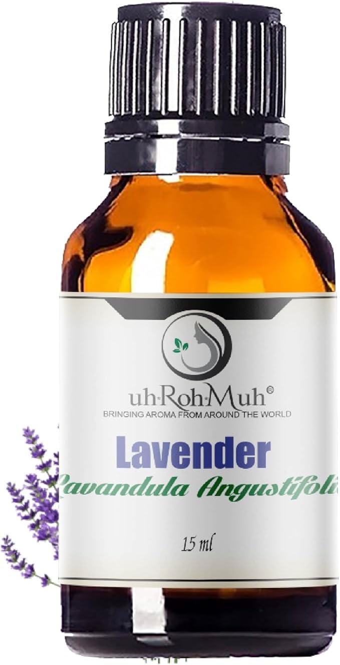 Organic Lavender Essential Oil - Steam Distilled Lavandula Angustifolia, Flower Oil, Premium Floral Aroma Middle Note Oil for Aromatherapy, Skincare, Haircare and DIY Cosmetic Formulations - 15 ml