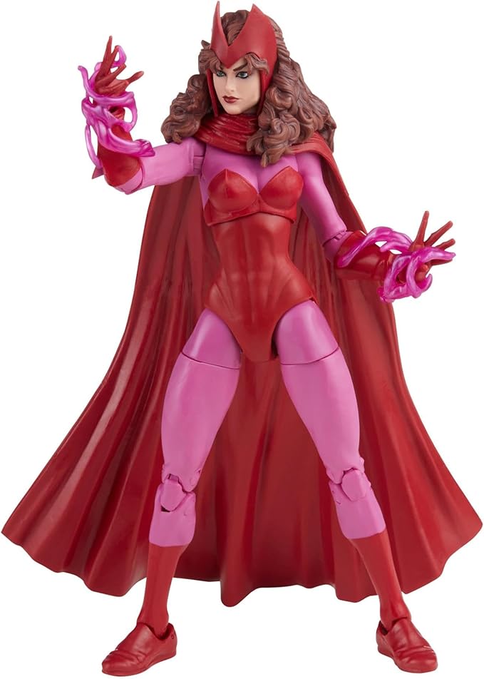 Marvel Legends Series Scarlet Witch 6-inch Retro Packaging Action Figure Toy, 4 Accessories
