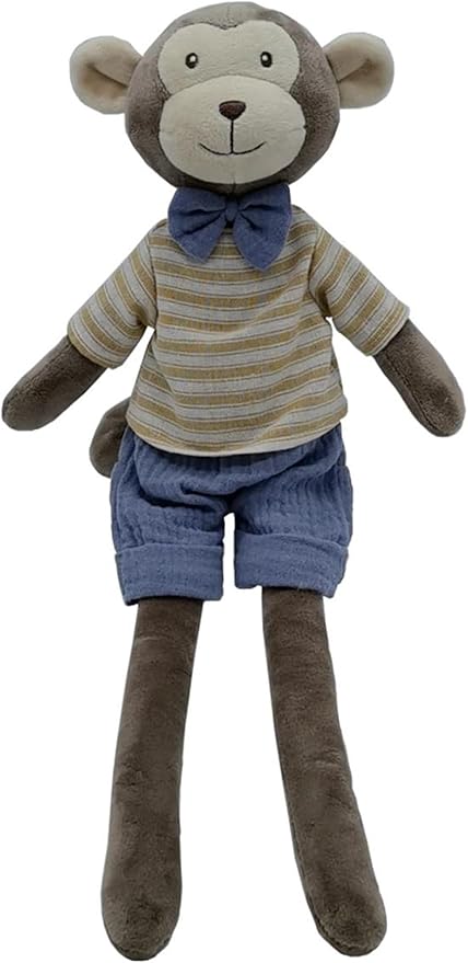Monkey Stuffed Animals,15.7" Boy Monkey Plush with T-Shirt and Pants,Cute Stuffed Animal for Girls As Birthday, Easter,Christmas,Valentine's Day Gift