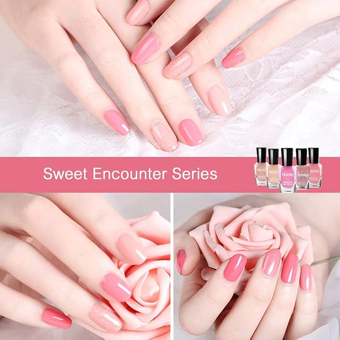 Non Toxic Nail Polish Set, Easy Peel Off and Fast Dry Nail Polish Set for Pack, Eco Friendly and Organic Water Based Nail Polish for Women,Teens(12 Bottles, 5ML)