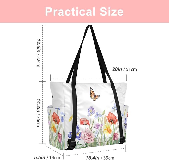 MCHIVER Yoga Bag for Women Men Large Yoga Mat Bag with Adjustable Strap Workout Bags Totes for Pilates Yoga Travel