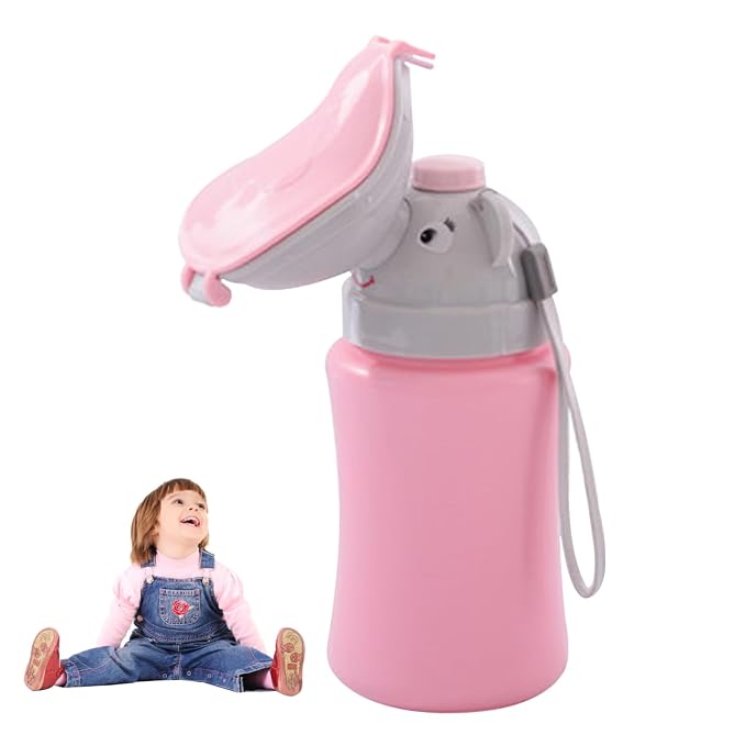 Travel Potty Portable Travel Toilet for Toddler, Baby Nitty Pee Bottle, Portable Kids Potty for Girls Car Camping