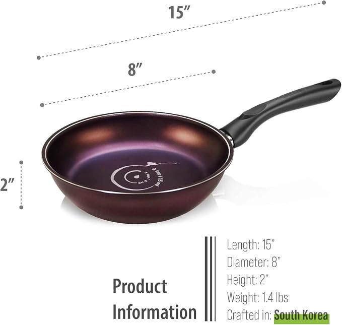 TECHEF - Art Pan Collection, 8-in Nonstick Frying Pan, Made in Korea (Frying Pan 8-in)