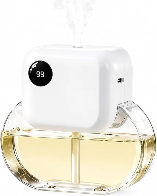 Aromatherapy Diffuser & Essential Oil Set - GloryAir 170ML Essential Oil Diffuser for Home with 6 Adjustable Mist Levels, 90 Days Runtime, Quiet 35dB, 7-Color Lights, Diffuser for Room(Rose Amber)