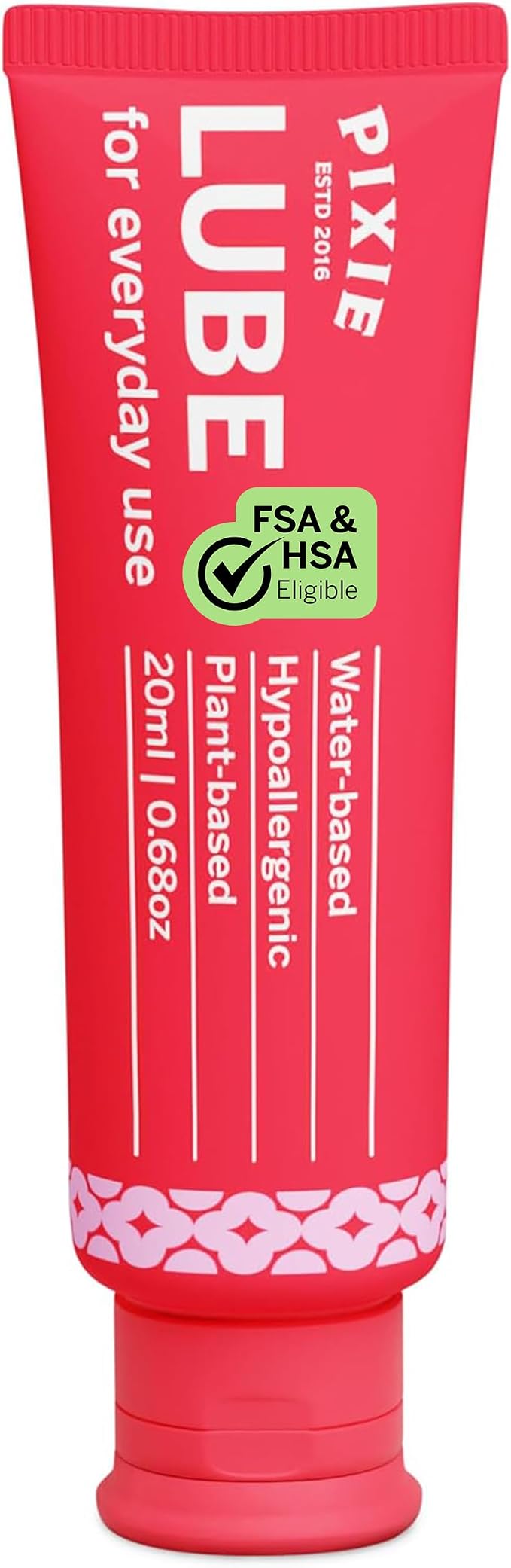 Pixie Menstrual Cup Lube for Feminine Care - Make it Easy to Insert Your Period Cups - All Natural Water Based Lubricant - Very Useful for Menstrual Disc Users - TSA Approved (20 ML)