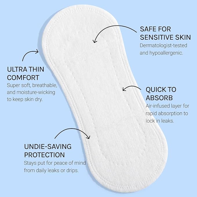 Flex Daily Liners - Comfortable Ultra Thin Pantyliners (6-Pack, 300 Liners Total)