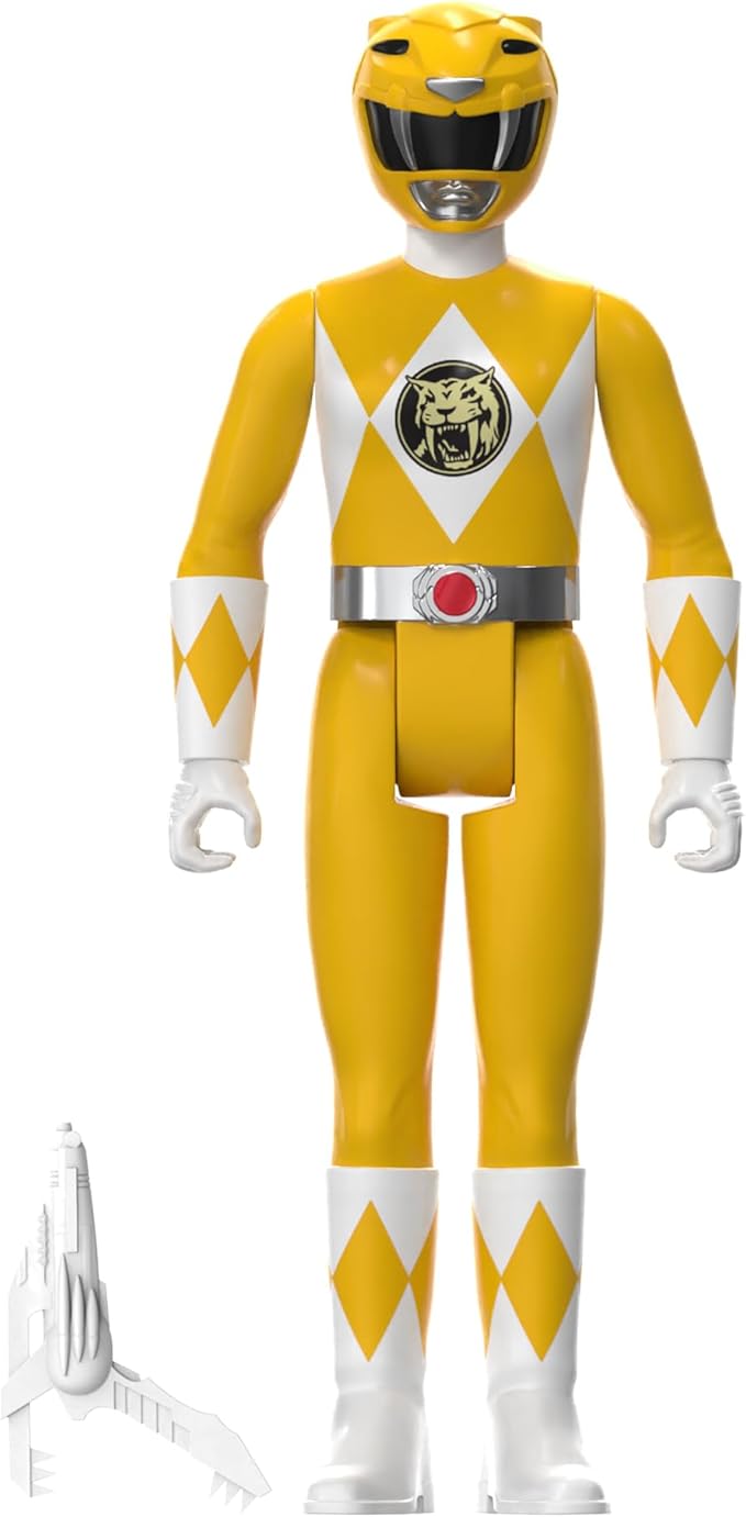 Super7 Mighty Morphin Power Rangers Yellow Ranger - 3.75" Power Rangers Action Figure in Special Edition Packaging