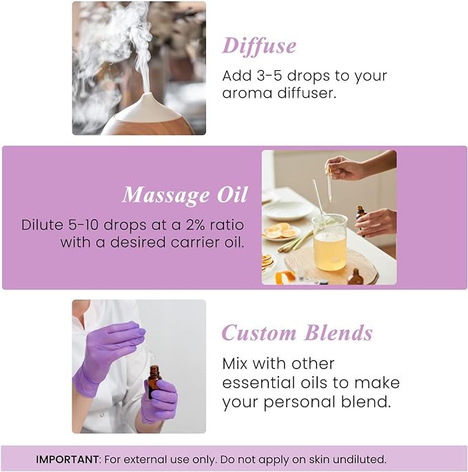Handcraft Blends Lavender Essential Oil – Huge 4 Fl Oz – Essential Oil for Diffuser and Aromatherapy, Skin, Massage, Candle and Soap Making Fragrance