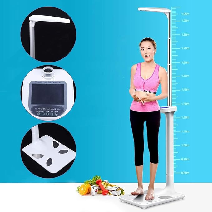 Multifunction Body Weight Scale, Electronic Height and Weight Scale, High Precision Sensor, Suitable for Gym,
