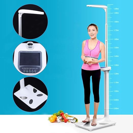Electronic Height and Weight Scale, Office Scale,Smart Scale with LCD Display, Display Weight, Height, Obesity Value,