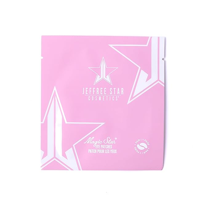 Jeffree Star Cosmetics Magic Star Eye Patches, Hydrating, Cooling, Brightening, Hydrogel Patches, With Hyaluronic Acid & Caffeine Complex, 6 Pairs