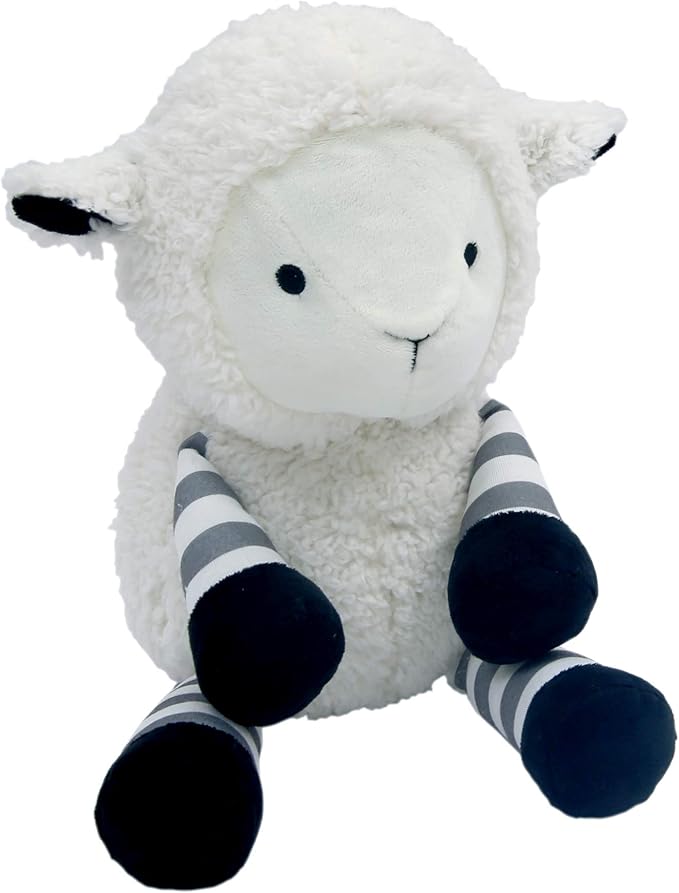 Lambs & Ivy Little Sheep White/Gray Plush Lamb Stuffed Animal Toy - Ivy